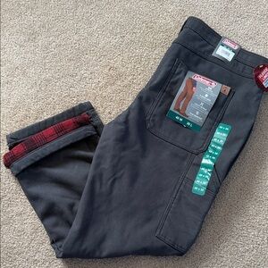 Coleman Men's Dark Gray Chinos with Red Accents NWT